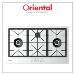 3 Burner Gas Hob Stainless Steel EWPF39S